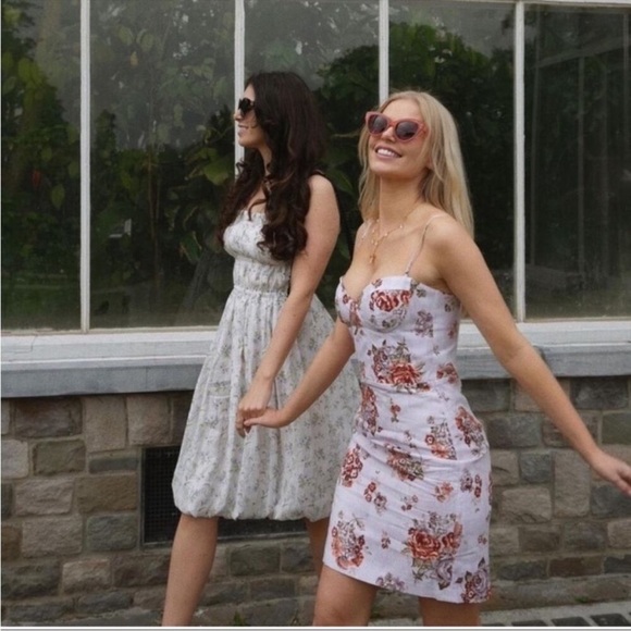 H&M x Brock Collection White Floral Fitted
Linen Blend Mini Dress Women NWT - Picture 8 of 13